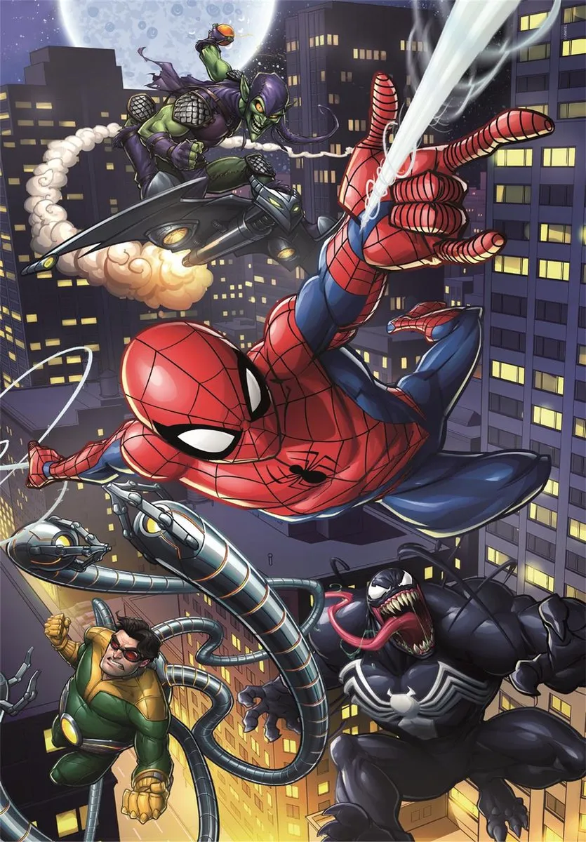 Clementoni Spiderman Puzzel 180 Stukjes - Multicolor