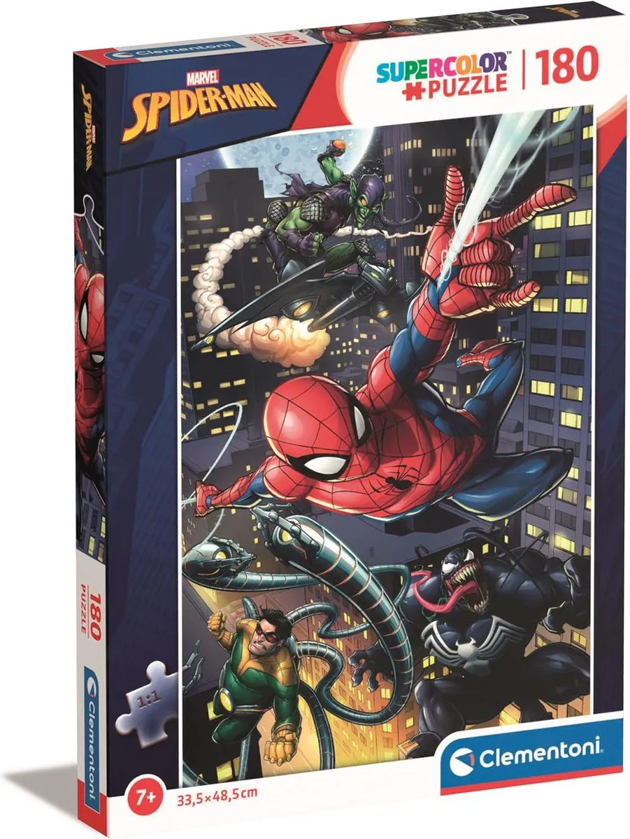 Clementoni Spiderman Puzzel 180 Stukjes - Multicolor
