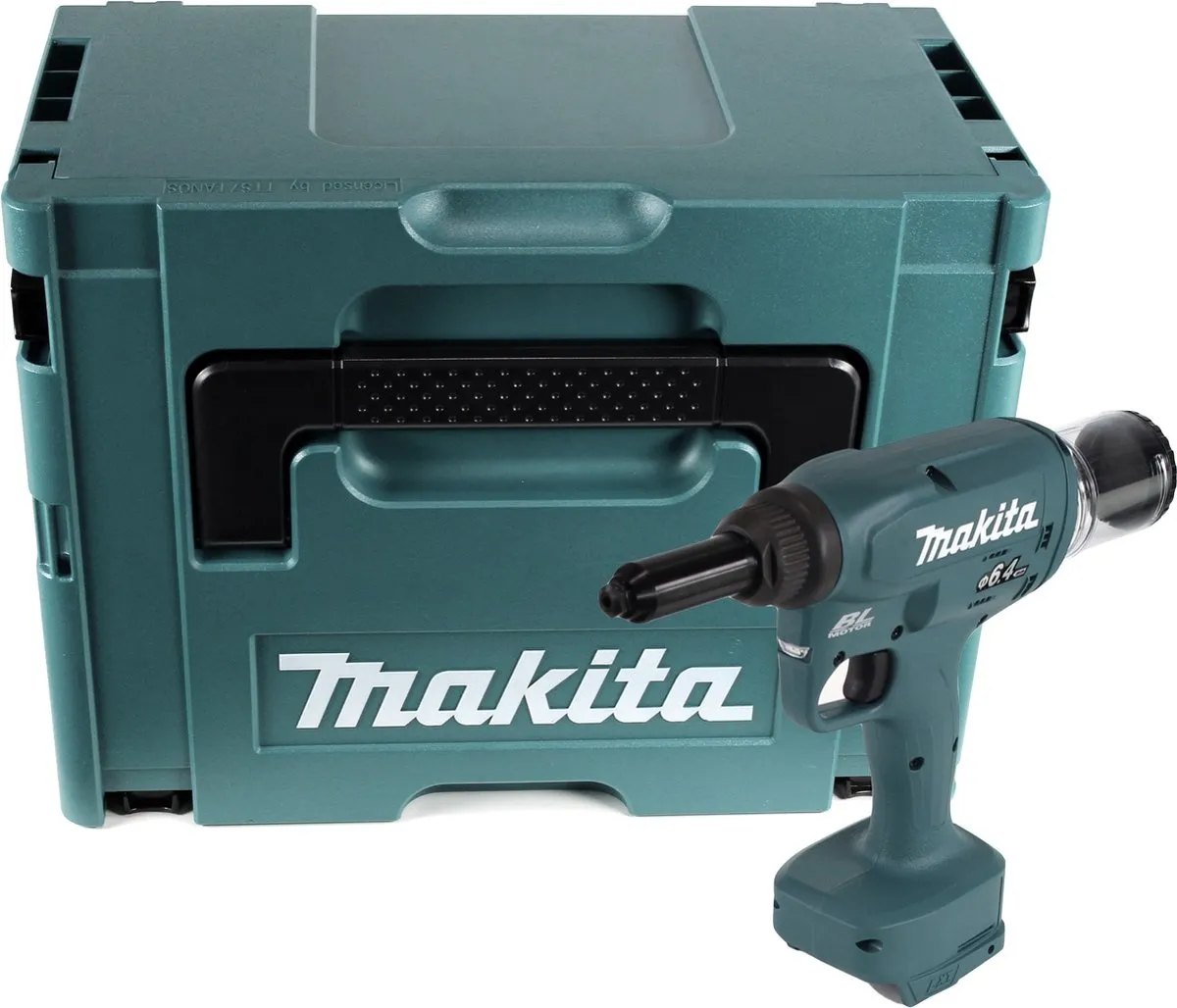 Makita DRV250ZJ Accu Blindklinknageltang 18V - Nagels - afbeelding 6 van 6