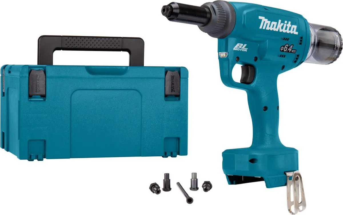 Makita DRV250ZJ Accu Blindklinknageltang 18V - Nagels