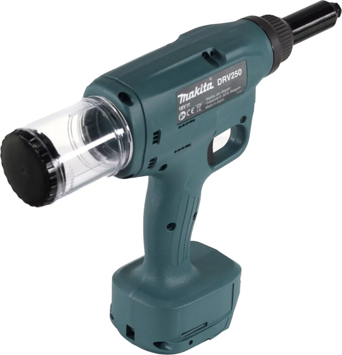 Makita DRV250ZJ Accu Blindklinknageltang 18V - Nagels