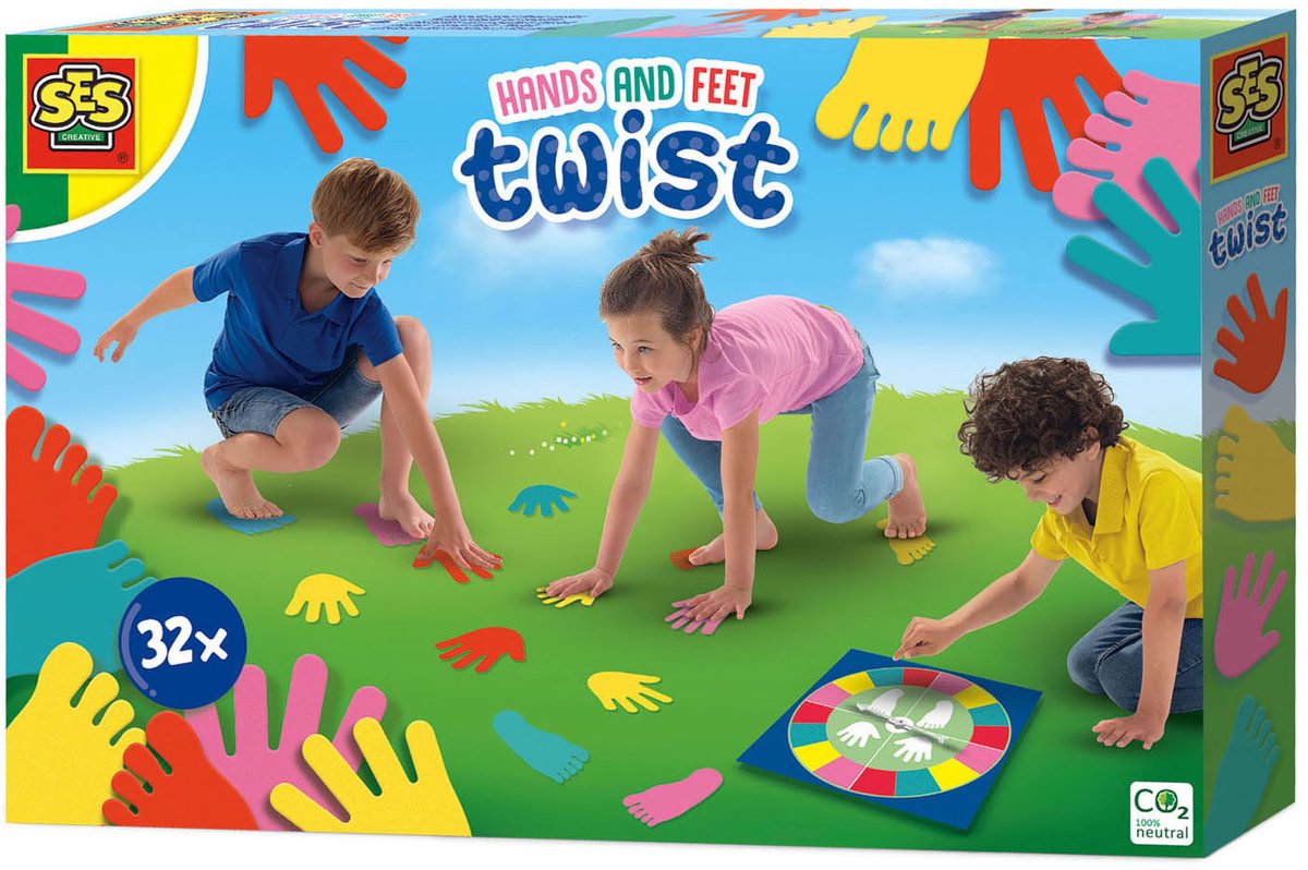 SES - Handen en voeten twist - bepaal je eigen regels - overal te gebruiken - foam handen en voeten - af te spoelen met water