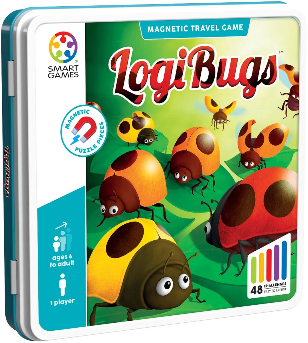 SmartGames LogiBugs SGT 2004 Magnetisch Denkspel - 48 Opdrachten
