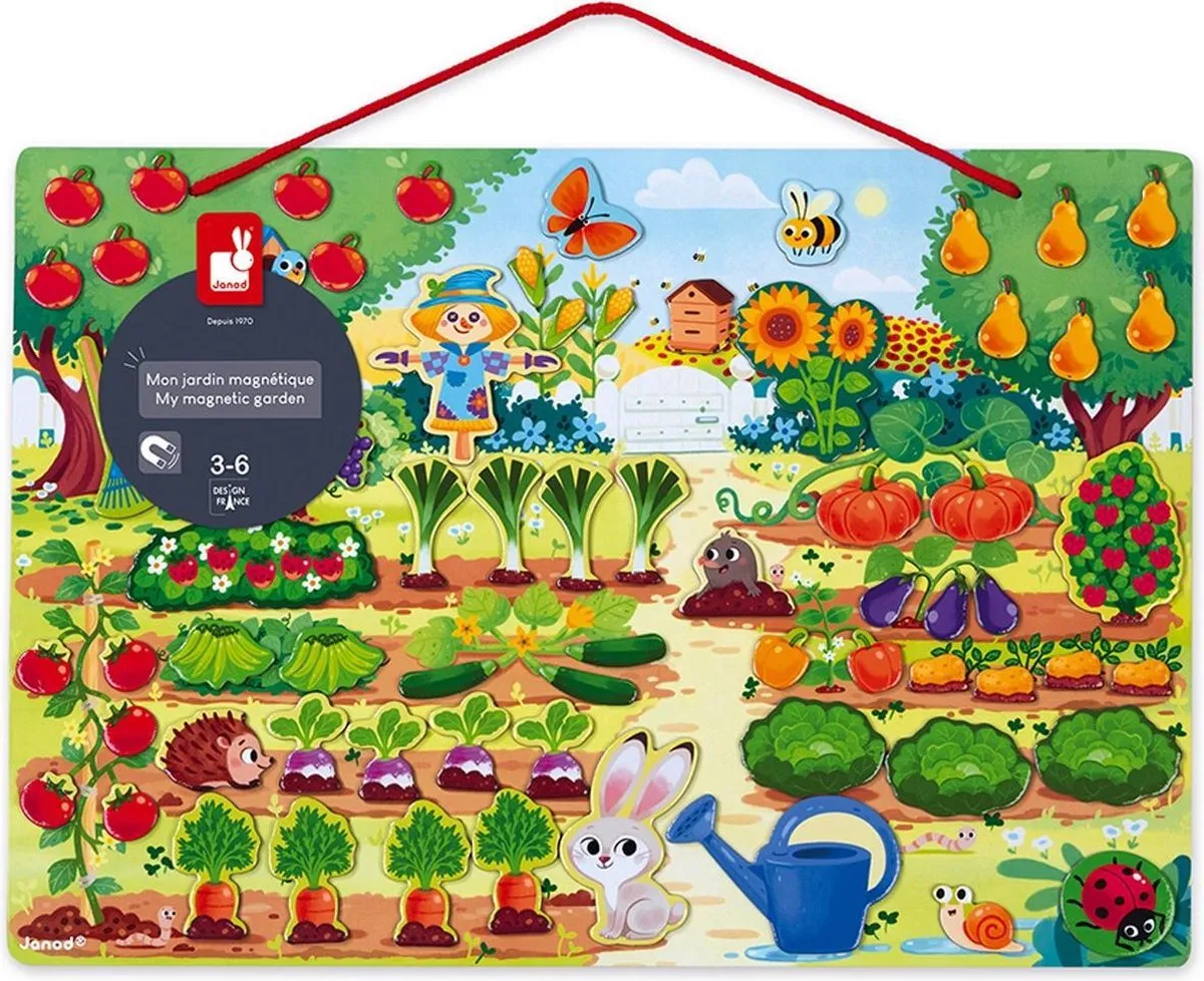 Janod Moestuin Magneetbord - 70 Magneten - Multi - afbeelding 2 van 6