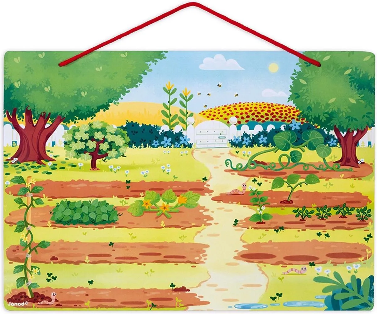 Janod Moestuin Magneetbord - 70 Magneten - Multi - afbeelding 6 van 6