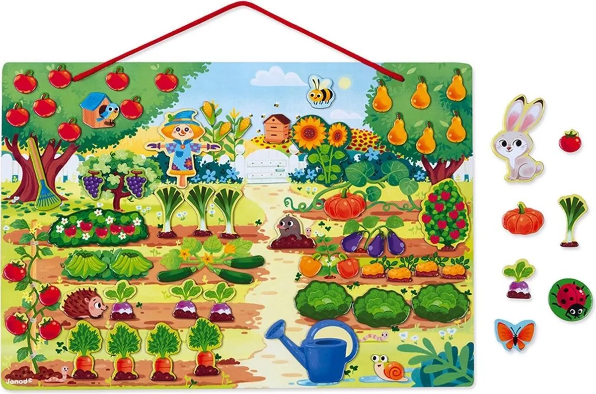 Janod Moestuin Magneetbord - 70 Magneten - Multi - afbeelding 4 van 6
