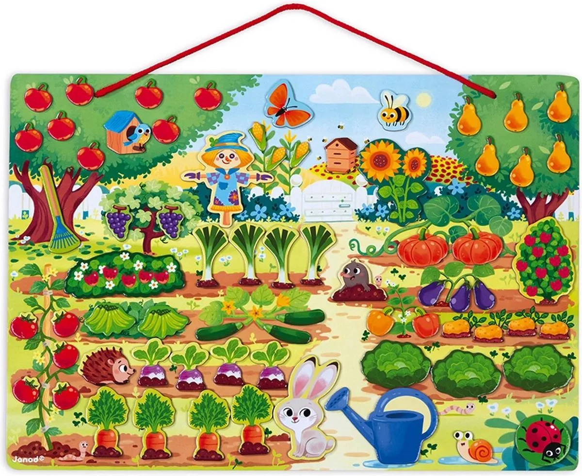 Janod Moestuin Magneetbord - 70 Magneten - Multi - afbeelding 5 van 6