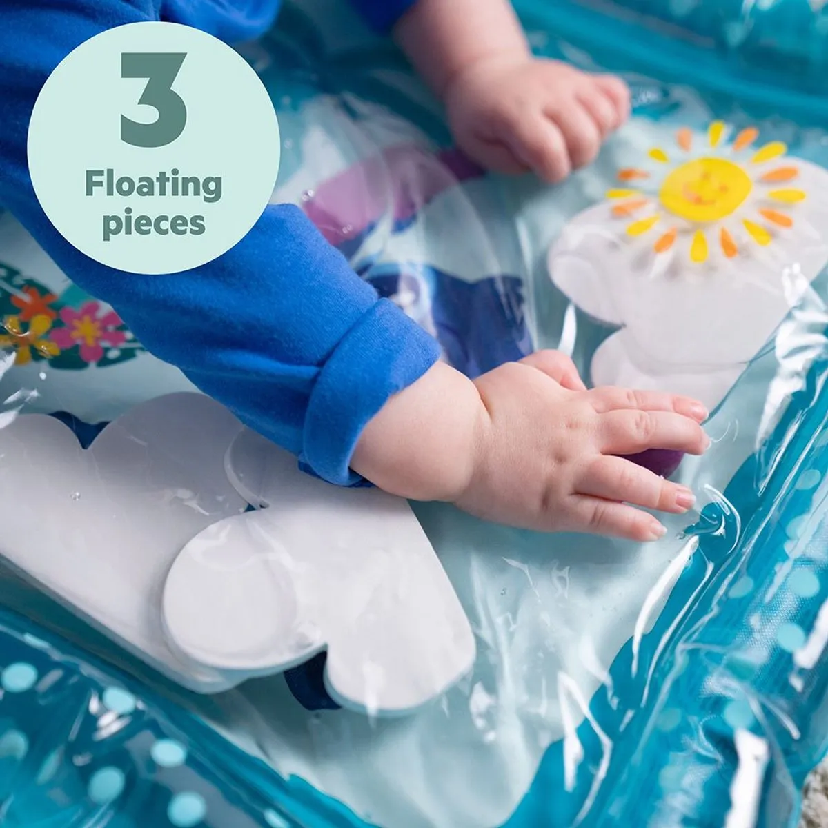 Bright Starts Baby Watermat Stitch Making Waves - Blauw - afbeelding 6 van 6
