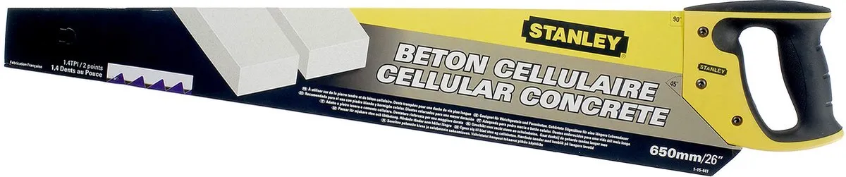 Stanley Gasbetonzaag 650mm 1-15-441 - Steen/Beton