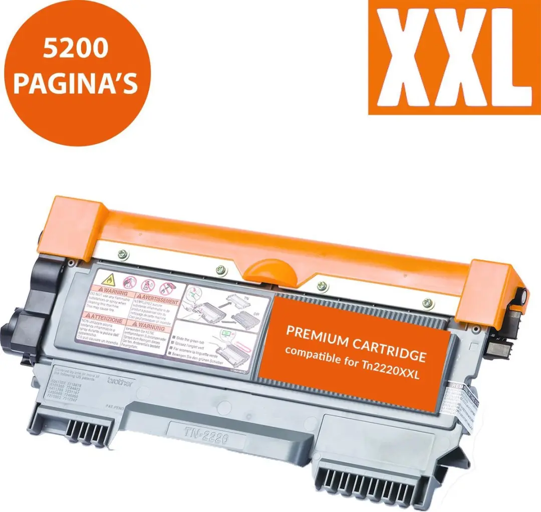 Brother TN-2210 Toner Zwart - 5.200 Pagina's - 4 Stuks