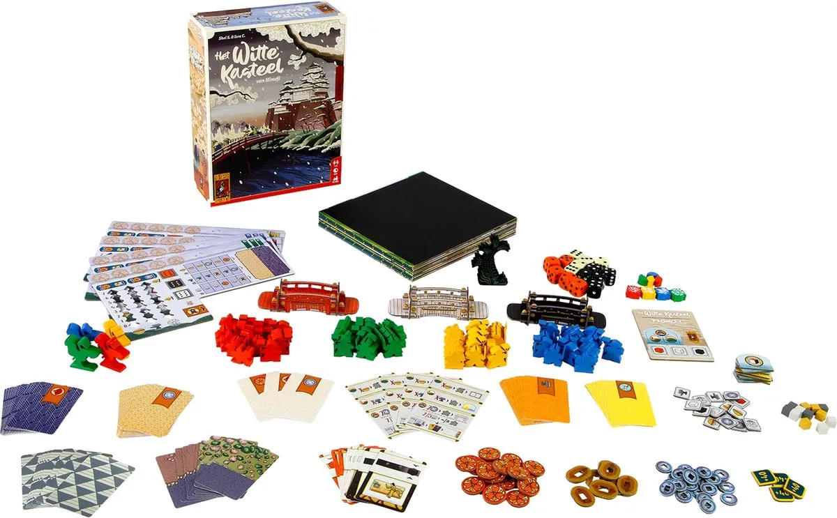 999 Games Het Witte Kasteel van Himeji Tactisch Bordspel - 4 Spelers - afbeelding 6 van 6