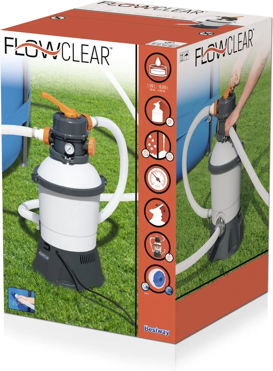 Bestway 58515 Zwembadzandzuiveringsinstallatie 2006L/u - 16.000L - afbeelding 6 van 6