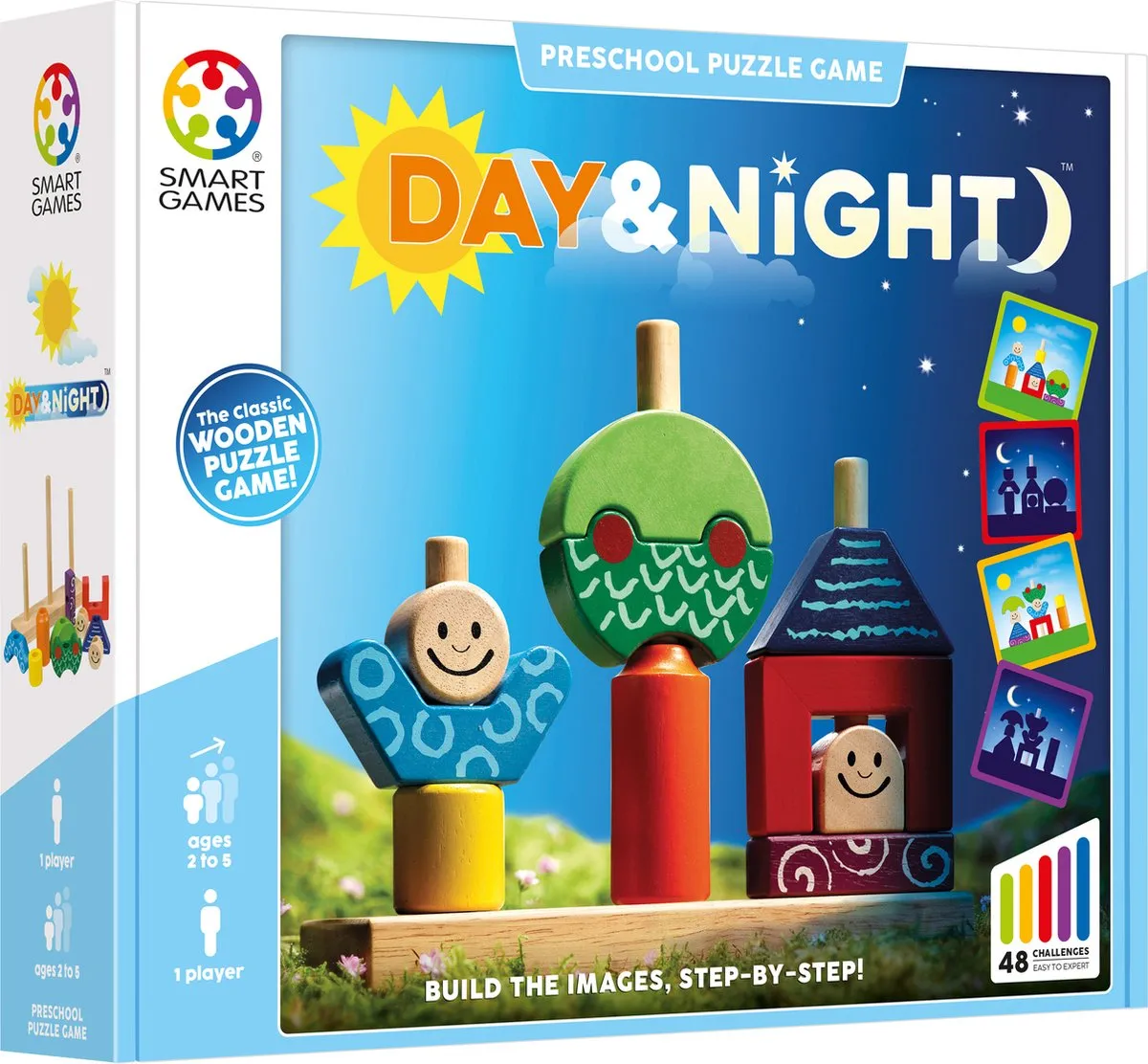 SmartGames Day & Night Houten Stapelspel