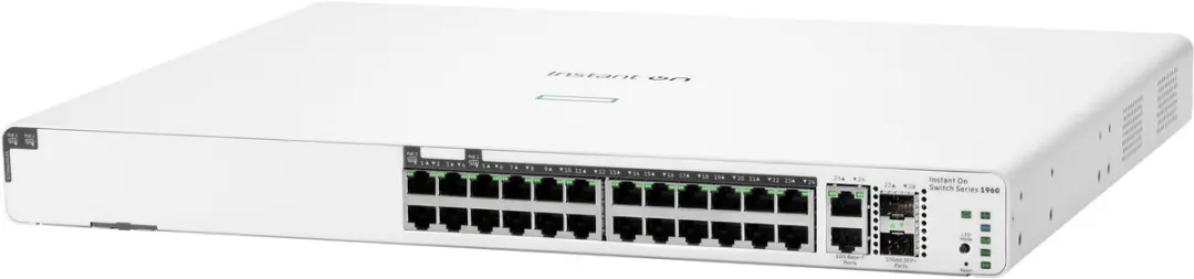 HP Aruba ION 1960 24G 2 JL807A - 24 PoE-poorten - 128 Gbps