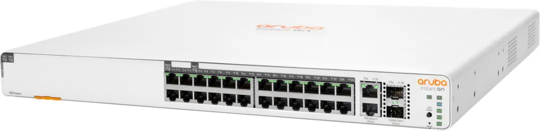 HP Aruba ION 1960 24G 2 JL807A - 24 PoE-poorten - 128 Gbps