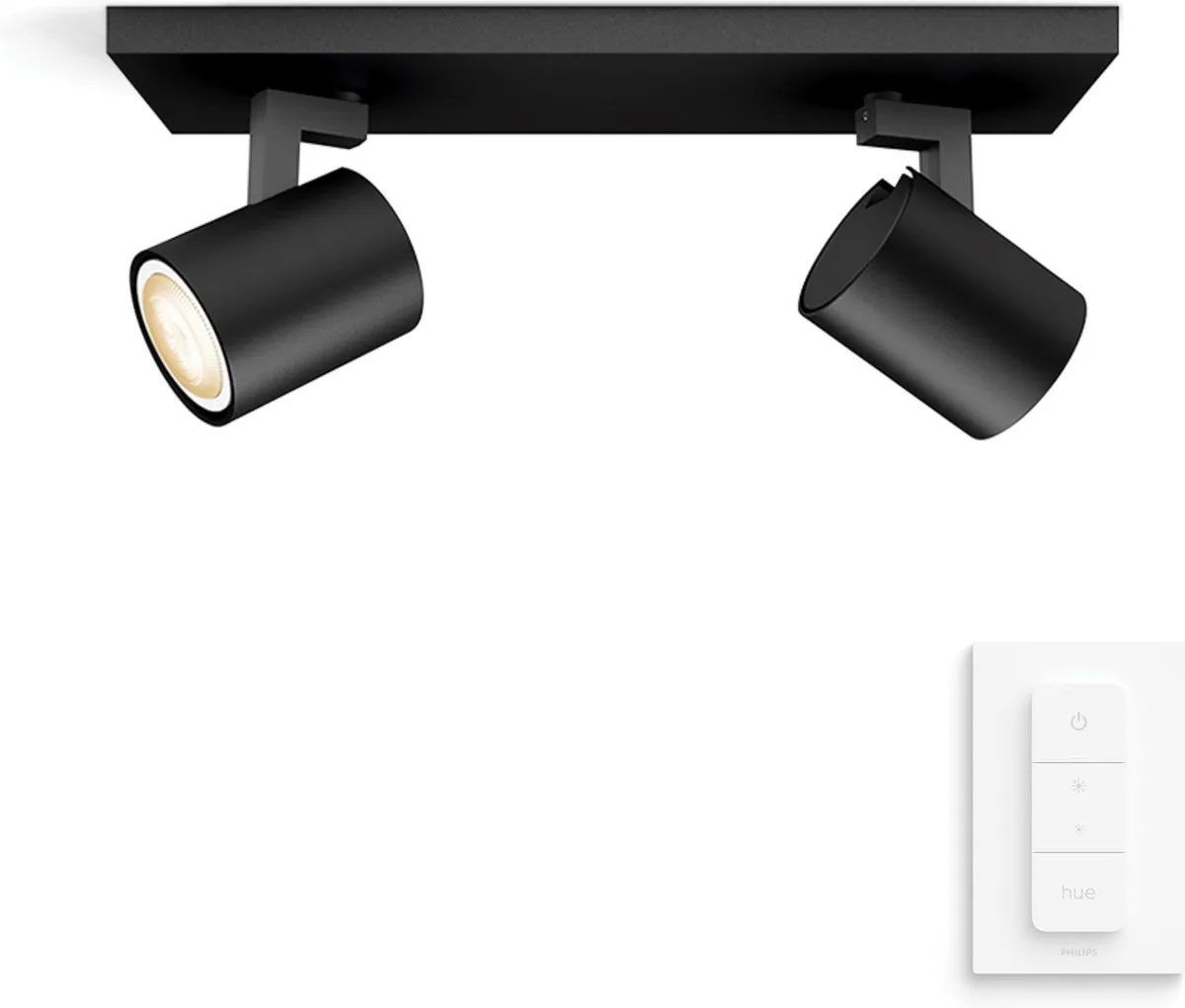 Philips Hue Runner Opbouwspot 2-spots - Zwart