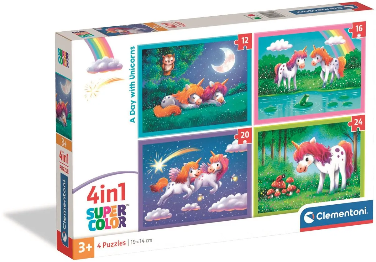 Clementoni Kinderpuzzel Een Dag met Eenhoorns 21740