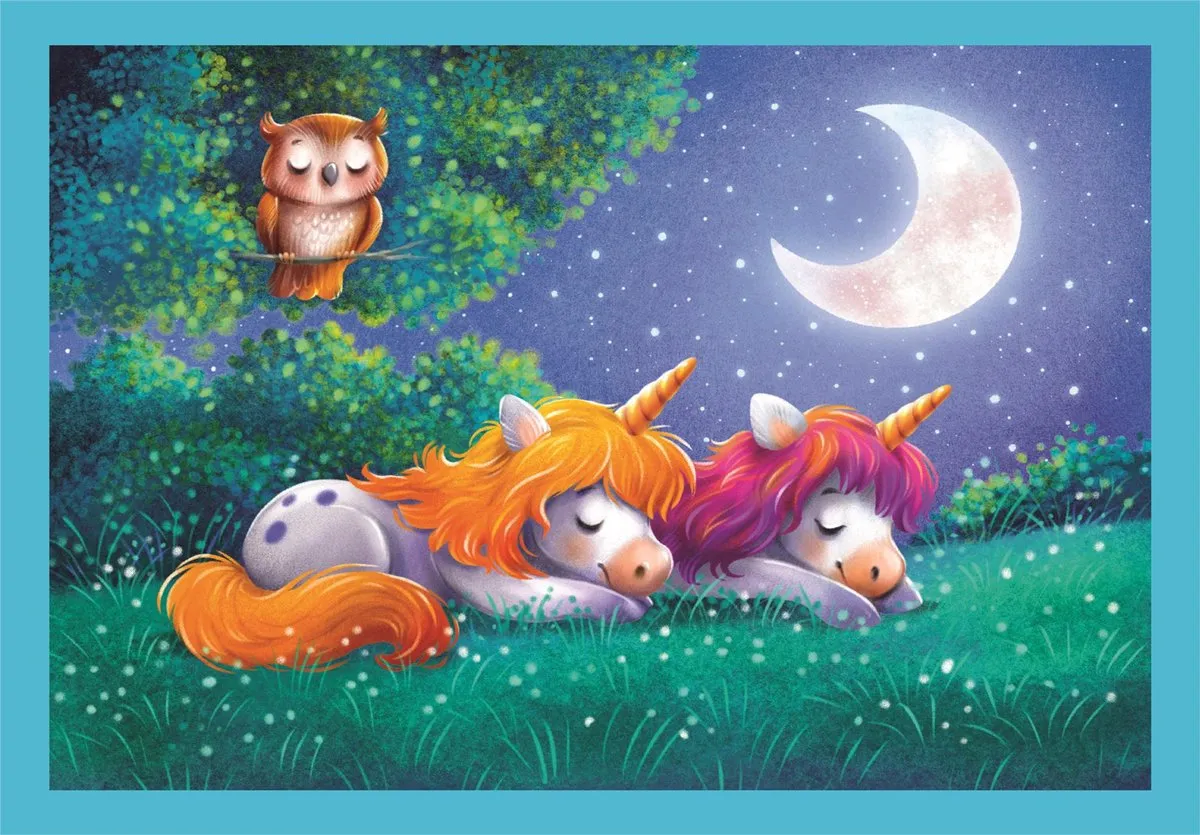Clementoni Kinderpuzzel Een Dag met Eenhoorns 21740 - 72 Stuks - Multikleur
