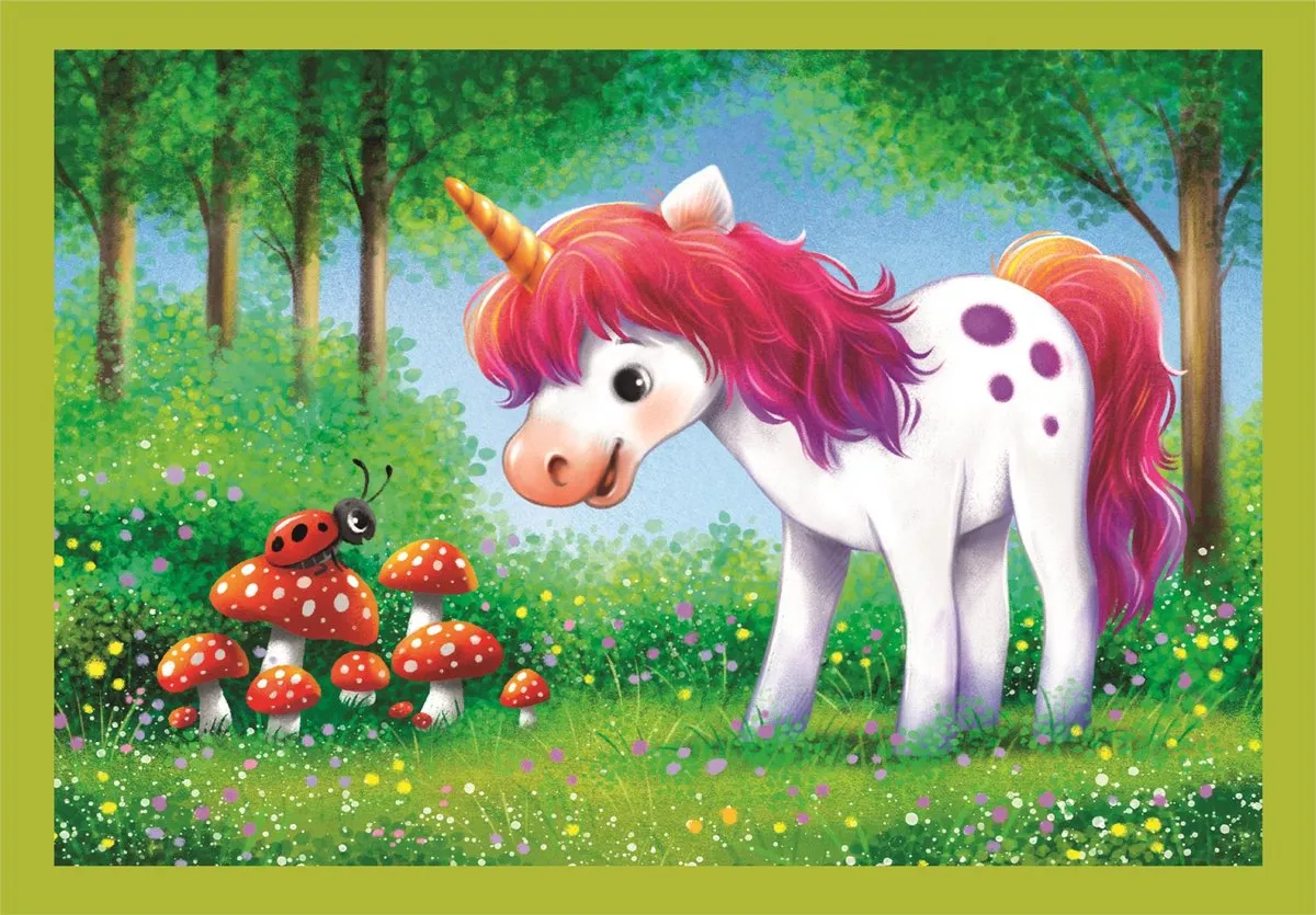 Clementoni Kinderpuzzel Een Dag met Eenhoorns 21740 - 72 Stuks - Multikleur
