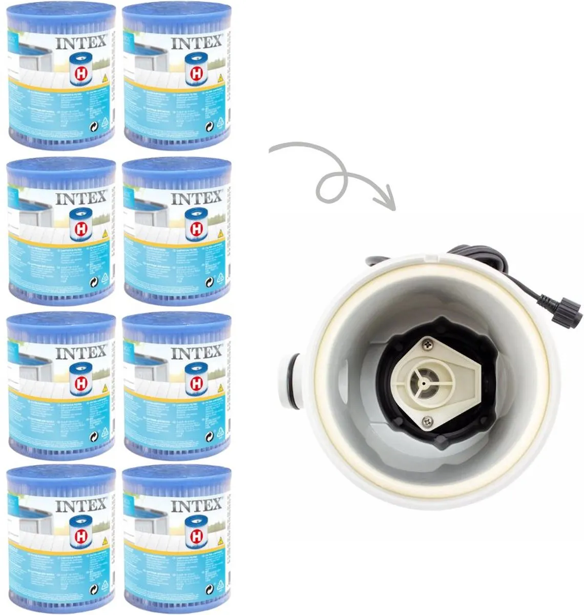Intex GKD Voordeelverpakking Filterset - 8 Stuks