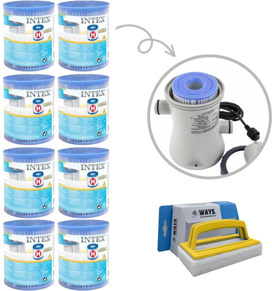 Intex GKD Voordeelverpakking Filterset