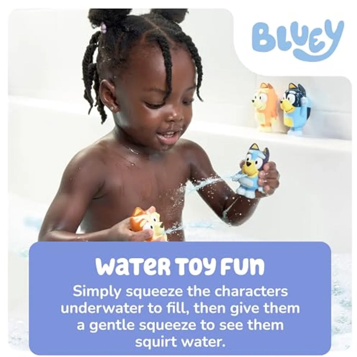 Tomy Bluey Badspeelgoed Squirter - 4 Stuks Multicolor