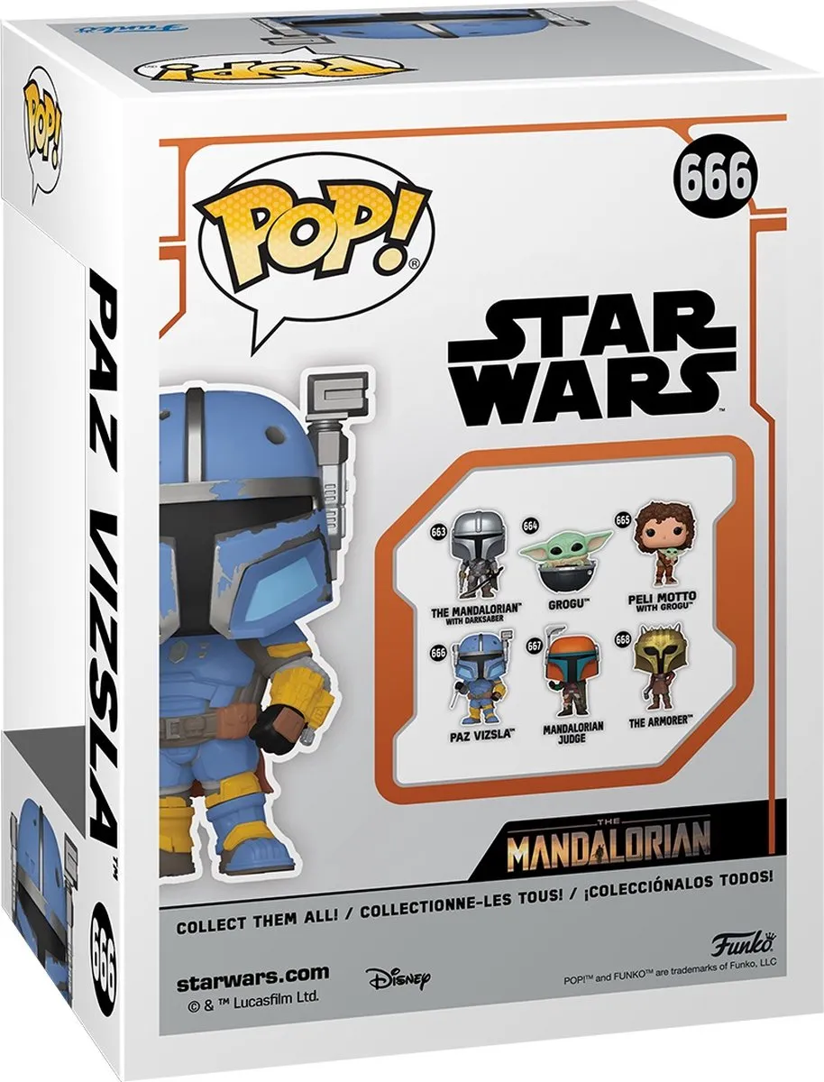 Funko Star Wars Paz Vizsla POP! 666 - Multikleur