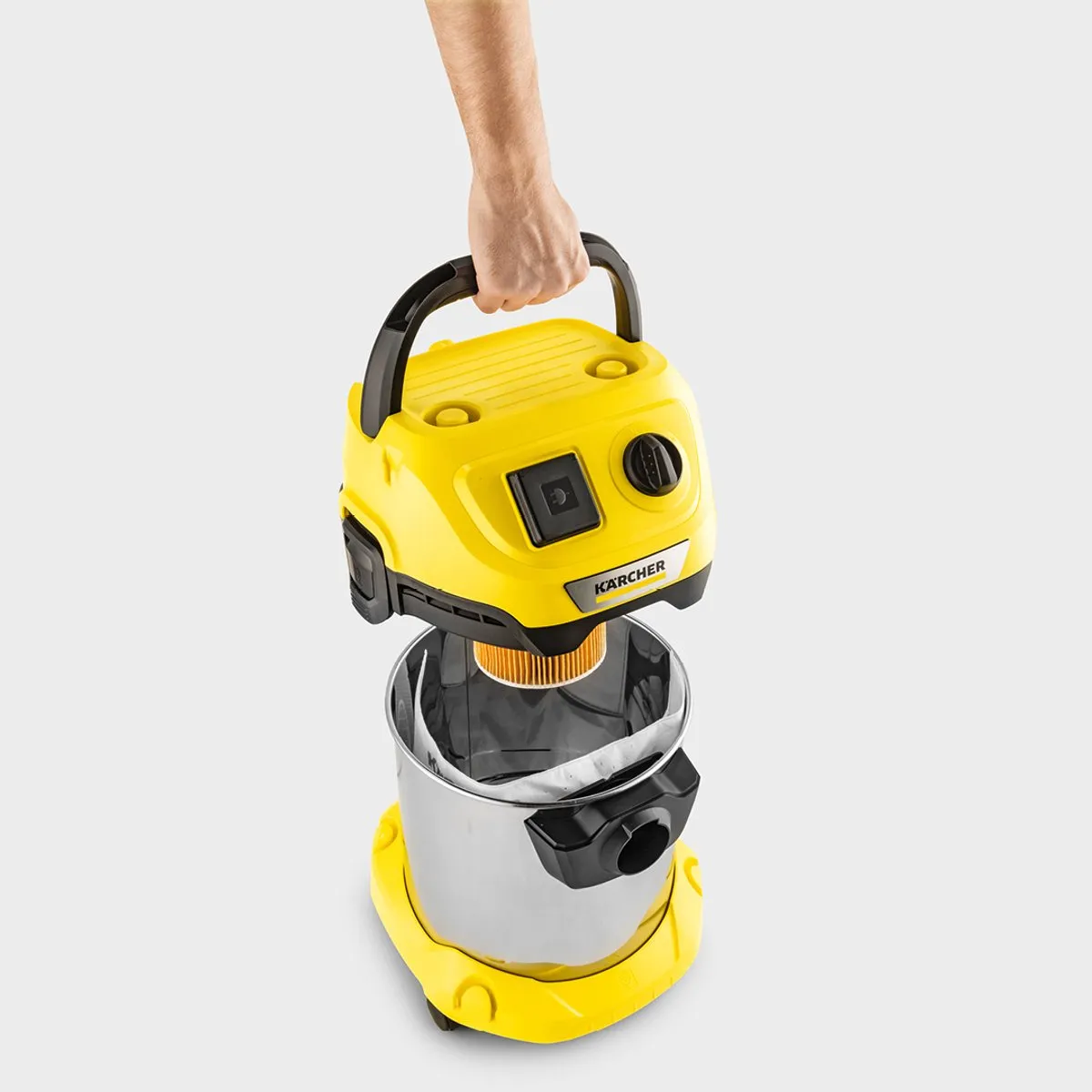 Kärcher WD 3 P S V-17/6/20 Nat-en Droogzuiger 1000W - 17L RVS