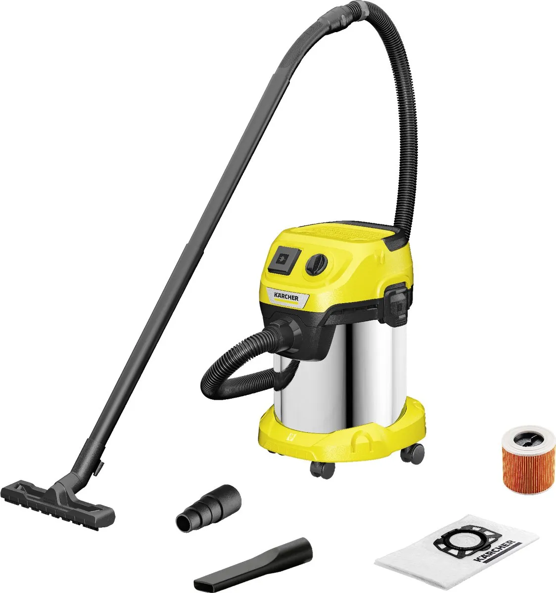 Kärcher WD 3 P S V-17/6/20 Nat-en Droogzuiger 1000W