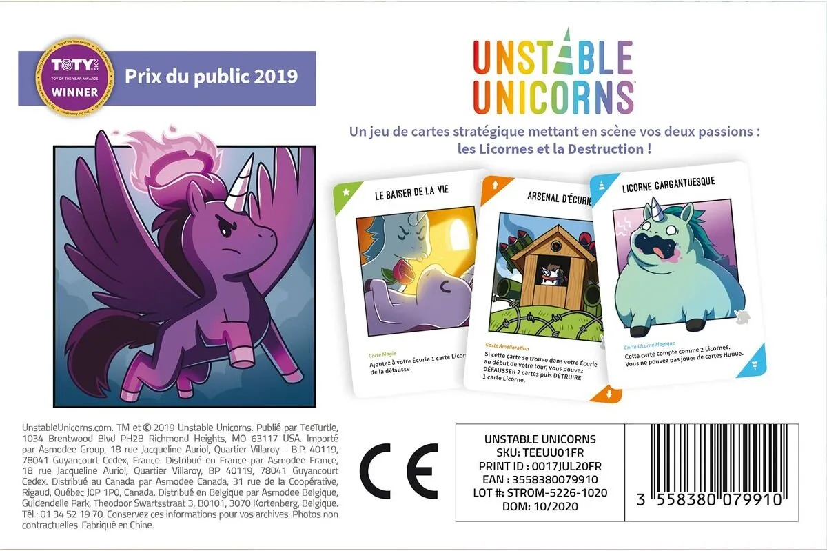 Asmodee Unstable Unicorns Bordspel - 2-8 Spelers
