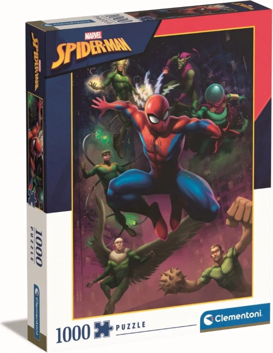 Clementoni Spider-Man Puzzel 1000 Stuks - Vanaf 12 jaar