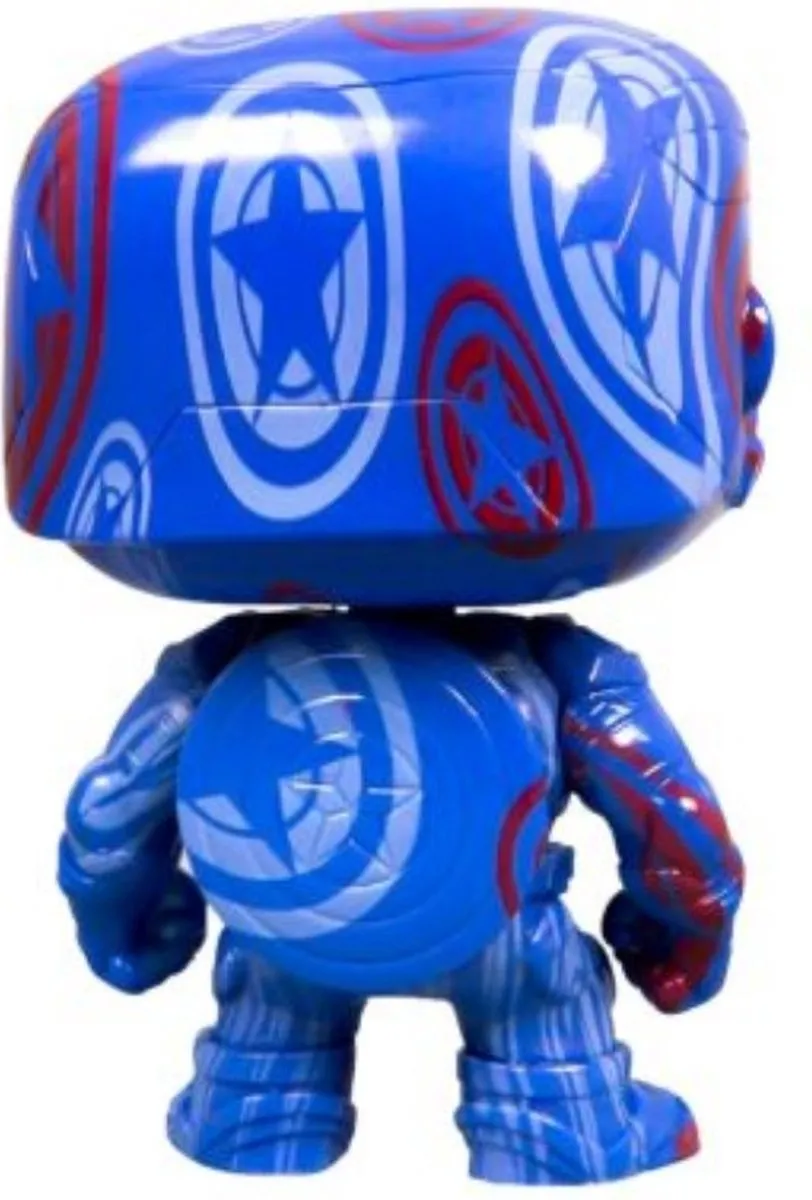 Funko POP Art Series Civil War Captain America #36 - Blauw/Rood