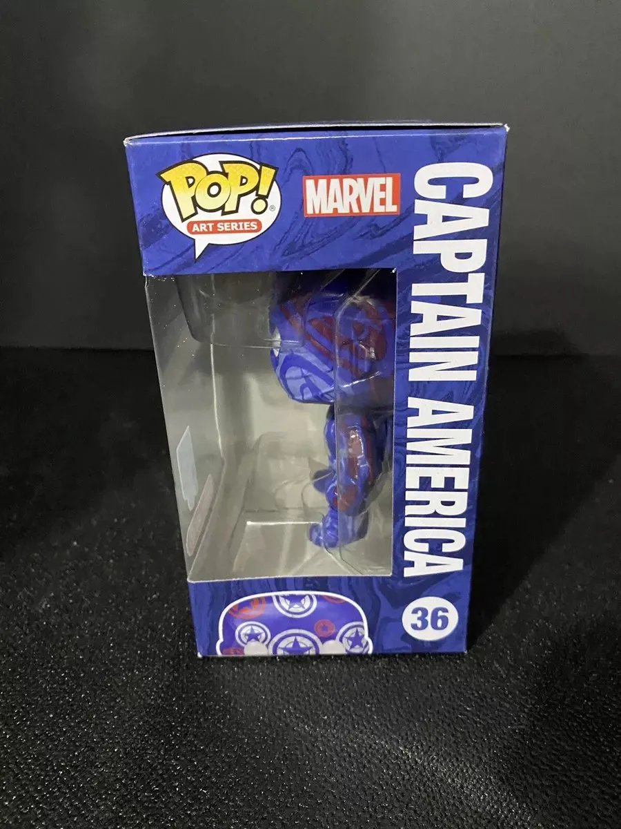 Funko POP Art Series Civil War Captain America #36 - Blauw/Rood