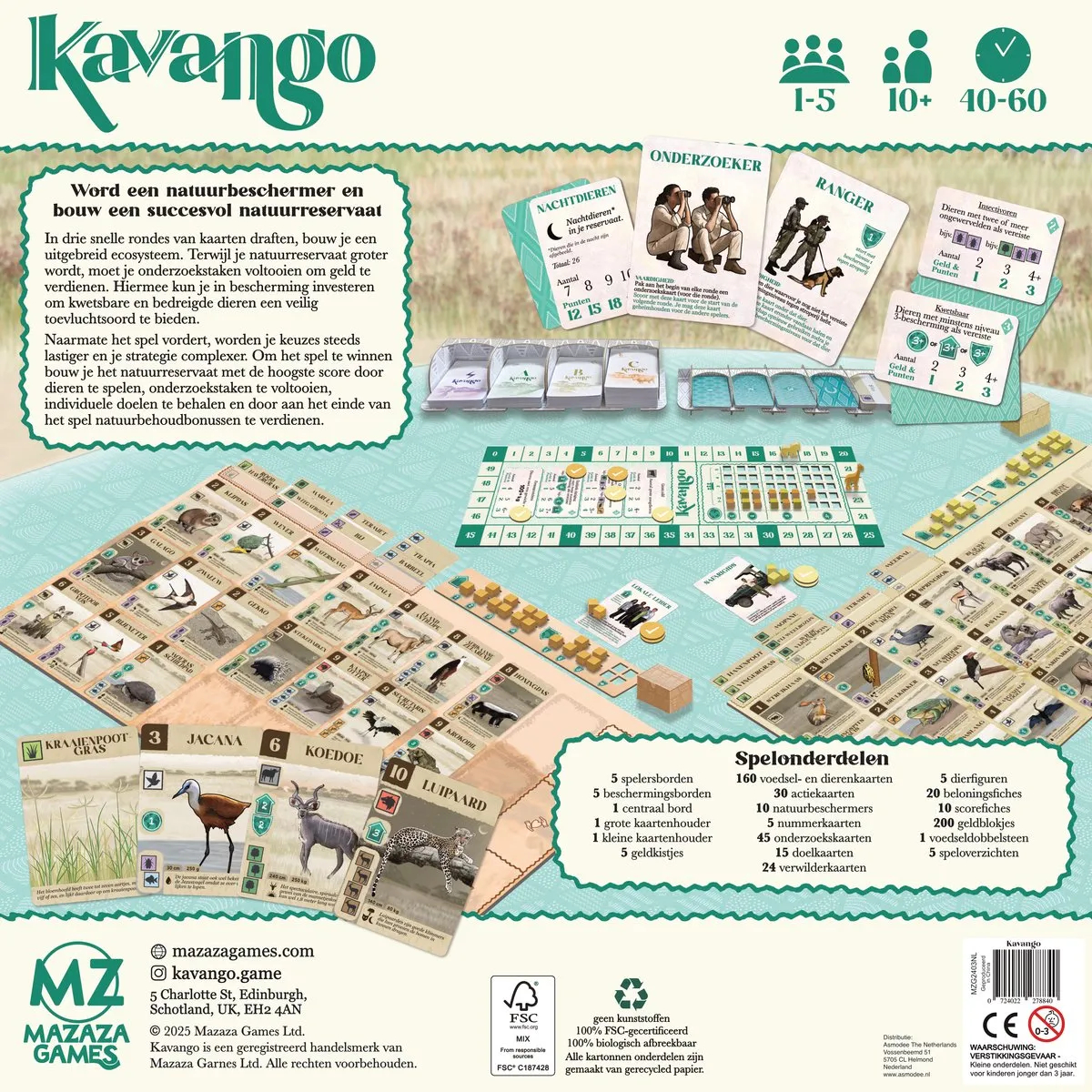 Asmodee Kavango Bordspel - 10+ jaar - 1-5 Spelers