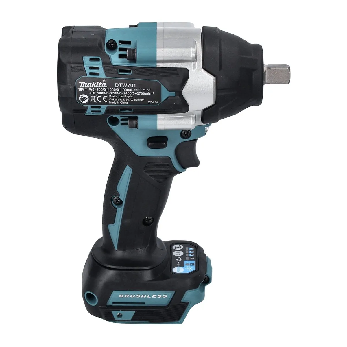 Makita DTW701G1 Accu Slagmoersleutel 18V 700Nm - 1/2" XPT Borstelloos - 6.0Ah - afbeelding 5 van 5