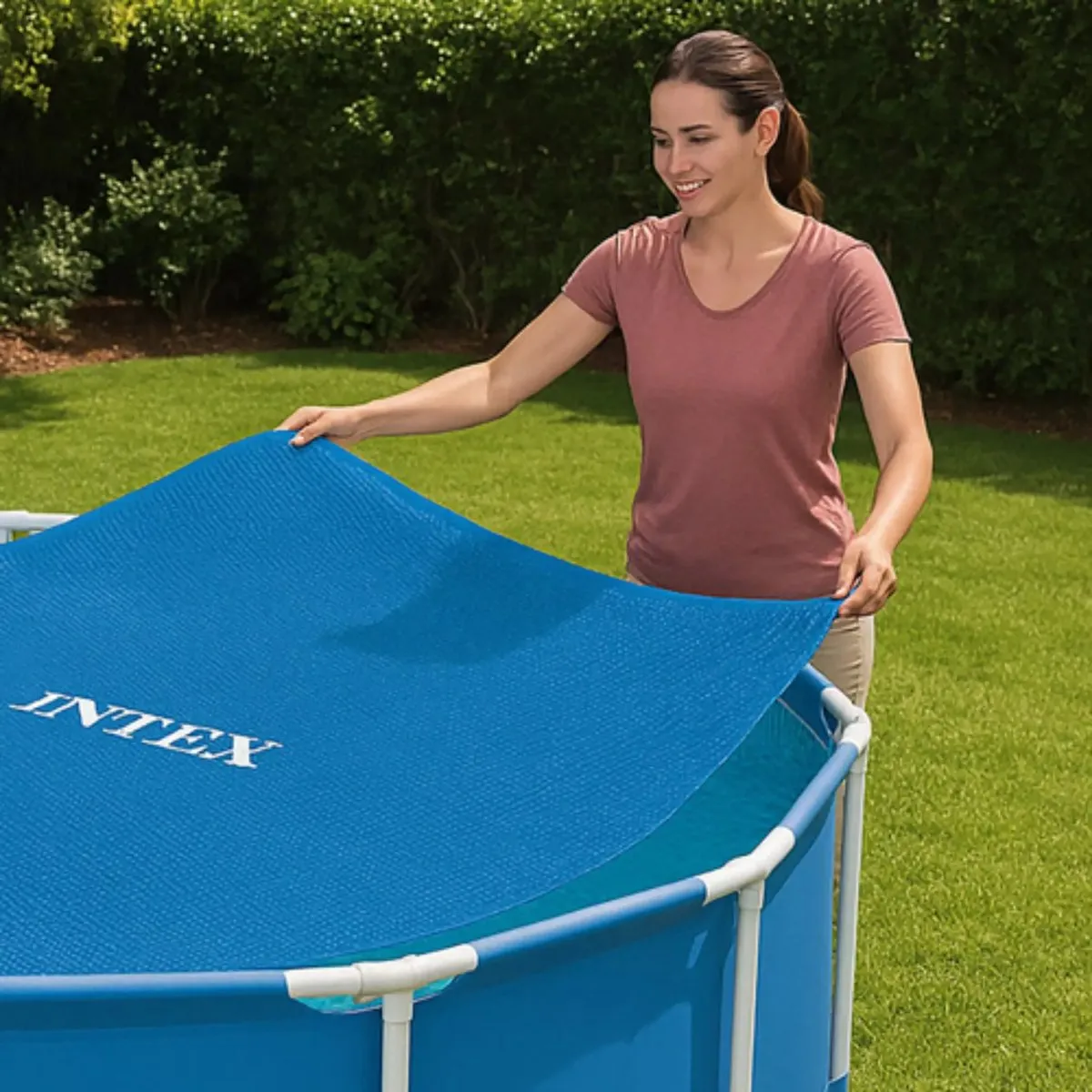Intex Solar Zwembad Afdekzeil Ø366cm - Blauw