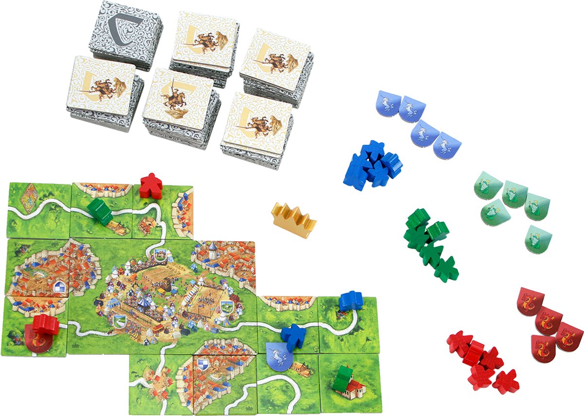 999 Games - Carcassonne: Toernooien & Emblemen - Uitbreiding 6 - Nieuwe Versie - NL - EN