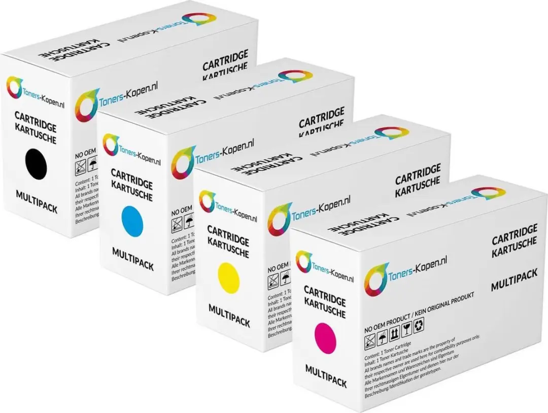 HP CF540X/CF542X/CF541X Toner Multipack 4-delig