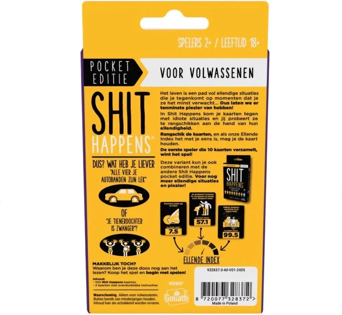 Goliath Shit Happens Pocket Editie Spel - 2+ spelers