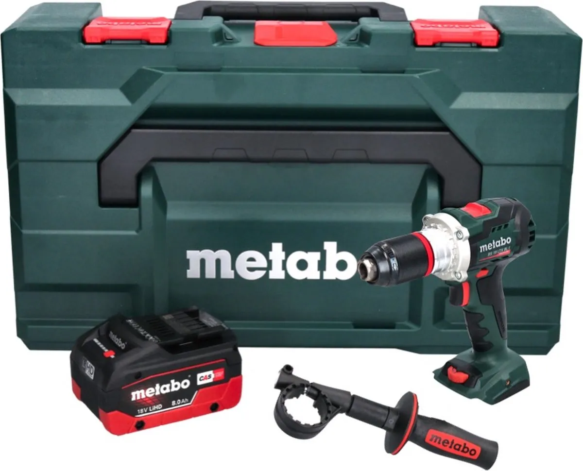 Metabo BS 18 LTX BL I Accuboormachine 18V 130Nm - 20 Instellingen - 1x 8.0Ah