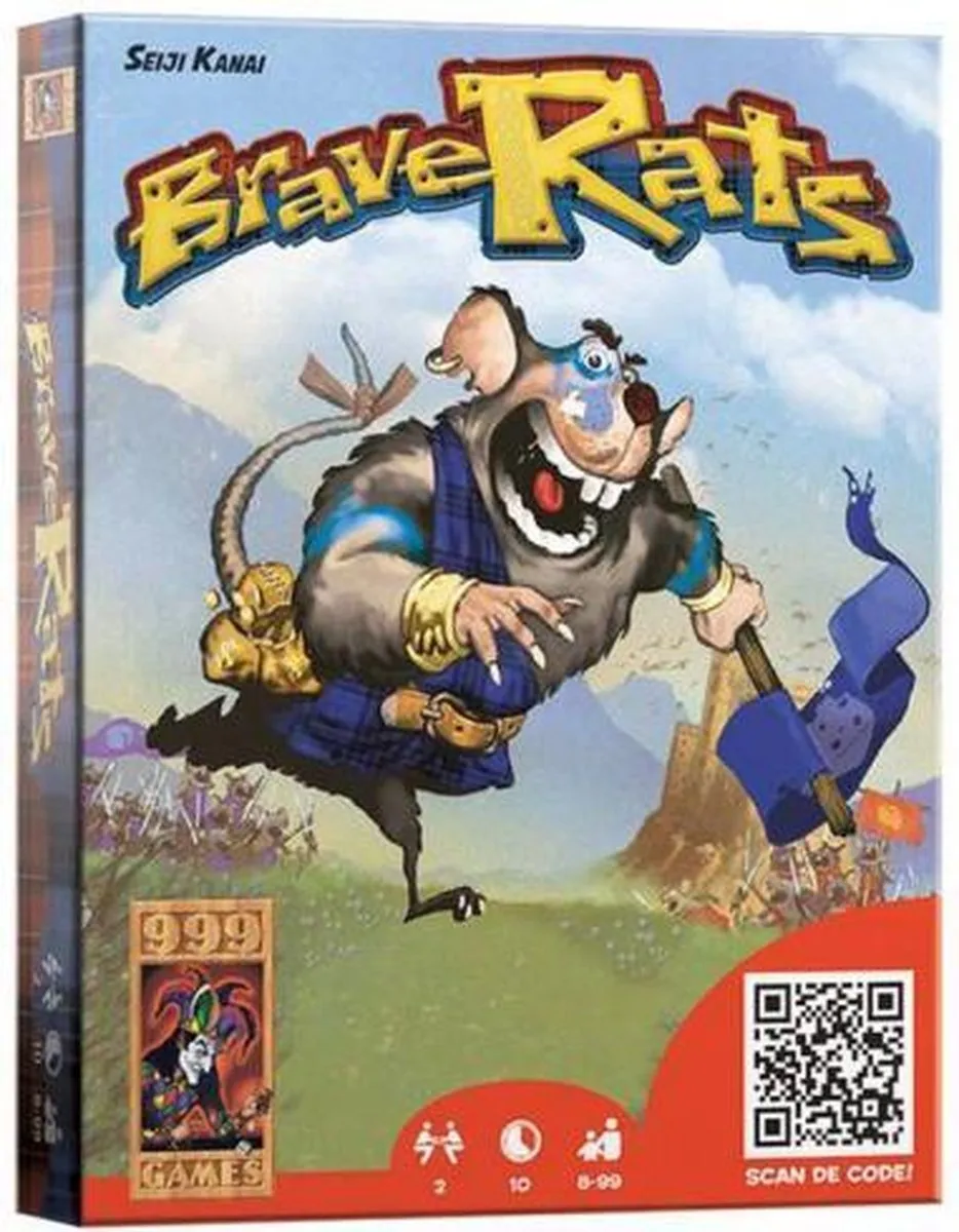 999 Games Braverats Kaartspel 999-RAT01 - 2 Spelers