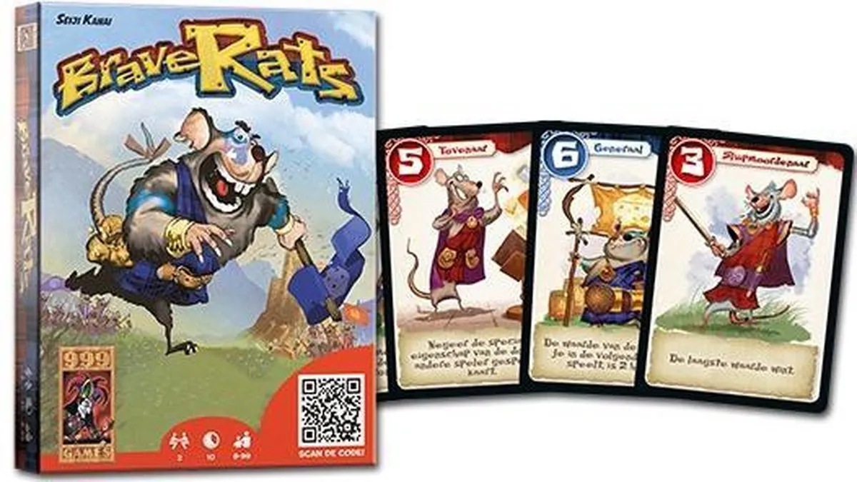 999 Games Braverats Kaartspel 999-RAT01 - 2 Spelers