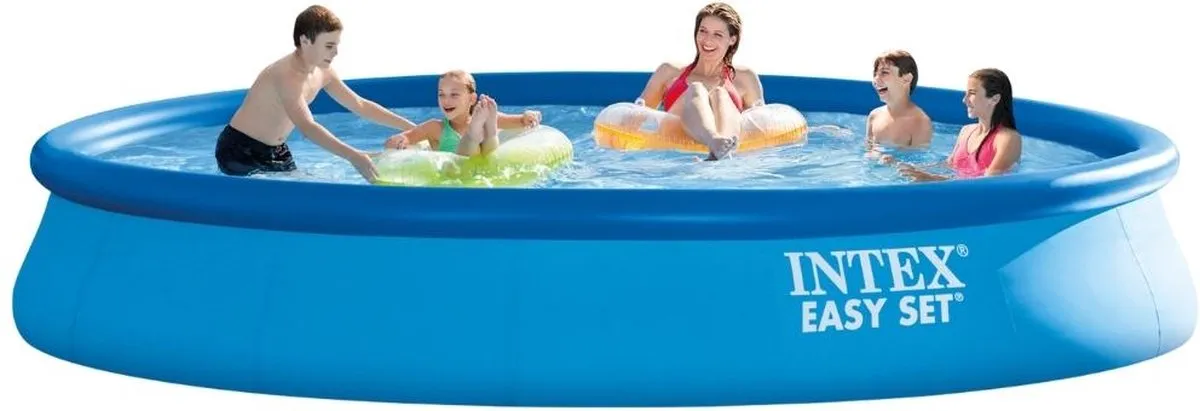 Intex Easy Set Opblaaszwembad 457x84cm - 9792L - Blauw - MPN 28158GN