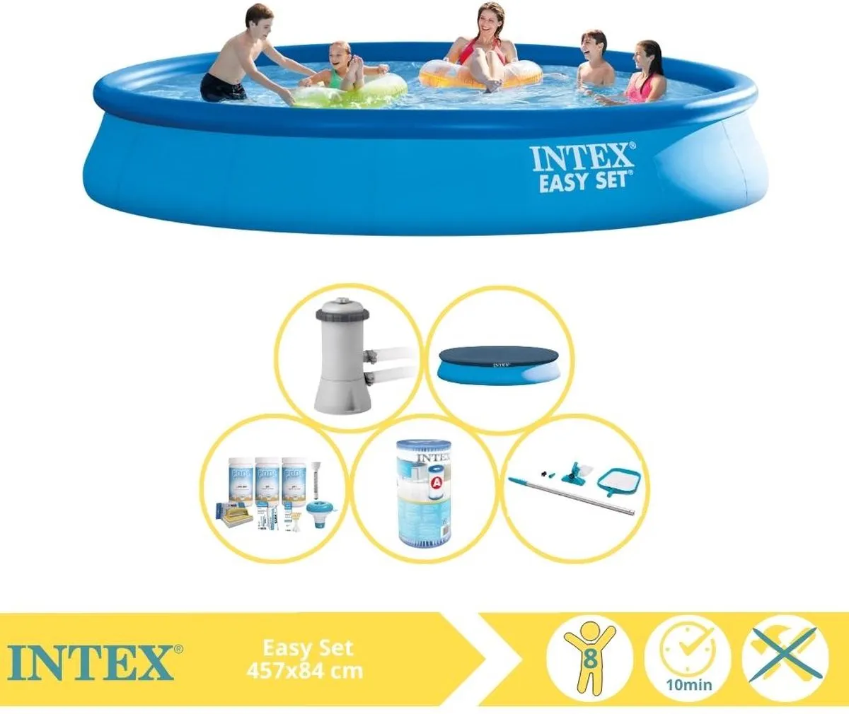 Intex Easy Set Opblaaszwembad 457x84cm