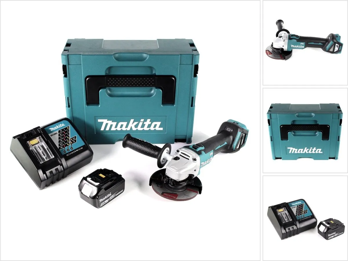 Makita DGA 511 RT1J Haakse Slijper 18V
