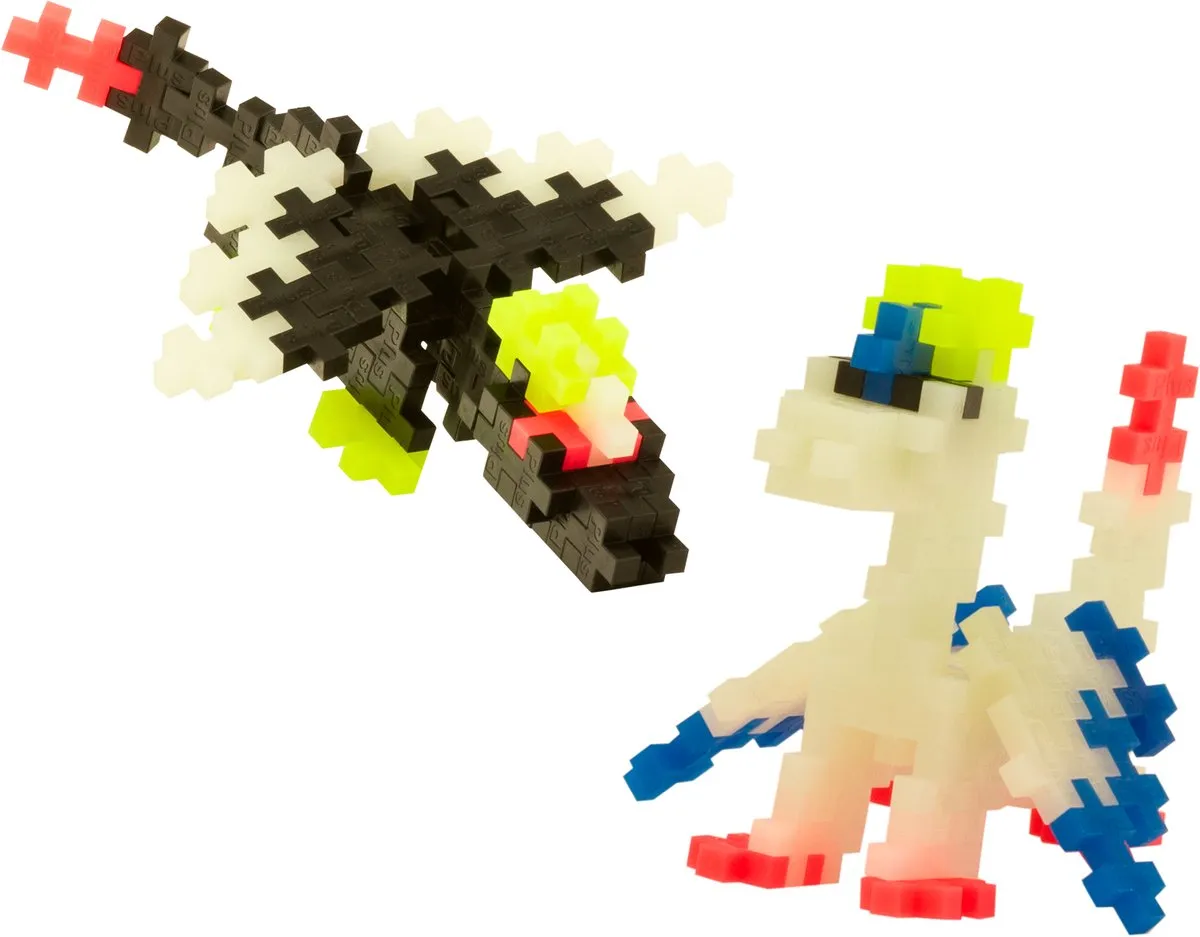 Plus-Plus Glow Dragons Bouwset 100 Stuks - 4377