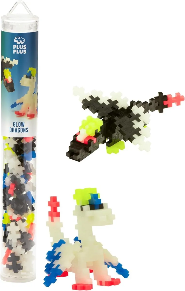 Plus-Plus Glow Dragons Bouwset 100 Stuks