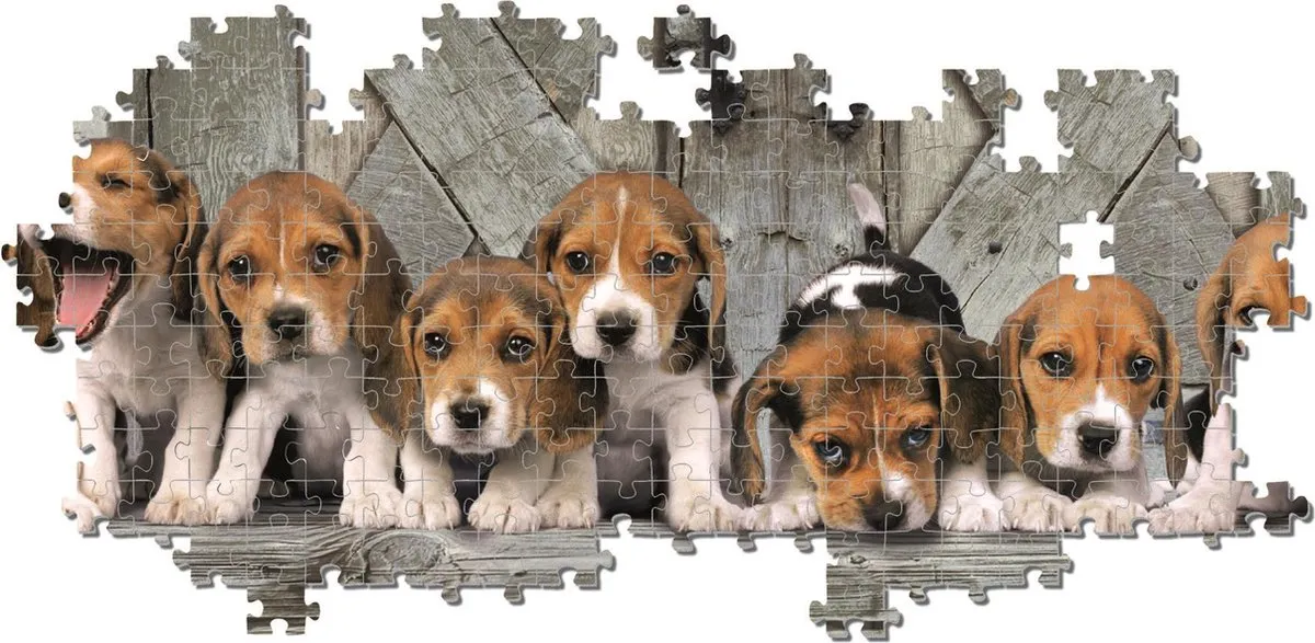 Clementoni Beagles Panorama Puzzel 1000 Stukjes - Multicolor