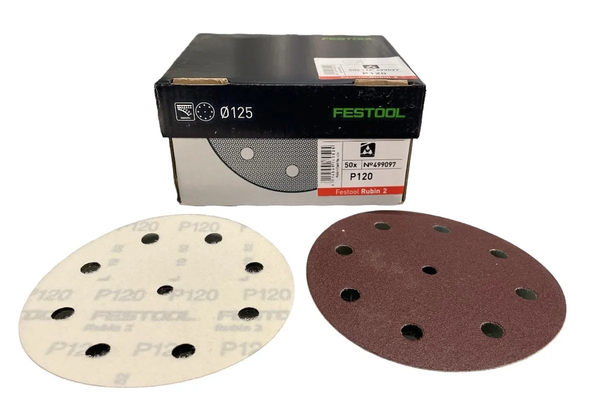Festool Schuurschijf 125mm Korrel 120 - 50 Stuks