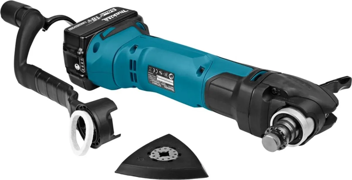 Makita DTM51RTJX3 Multitool 18V - 2x accu - 17 accessoires - afbeelding 6 van 6